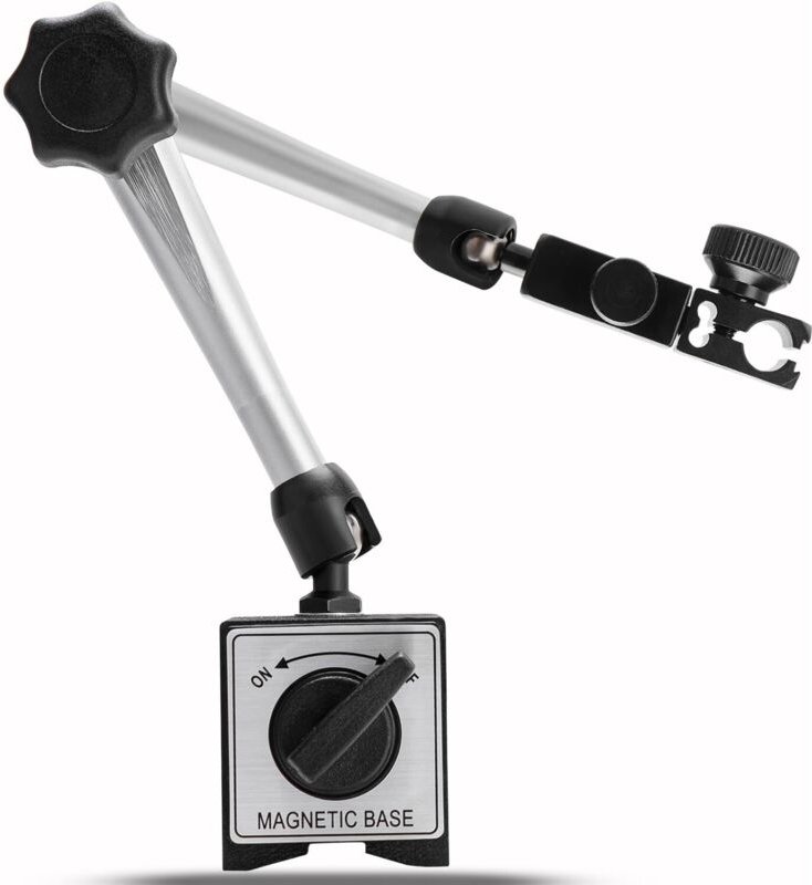 Magnetfuß für Messuhr, Messuhrhalter, verstellbarer Magnetständer für digitale Messuhr, maximale Zugkraft 176 lbs/80 kg