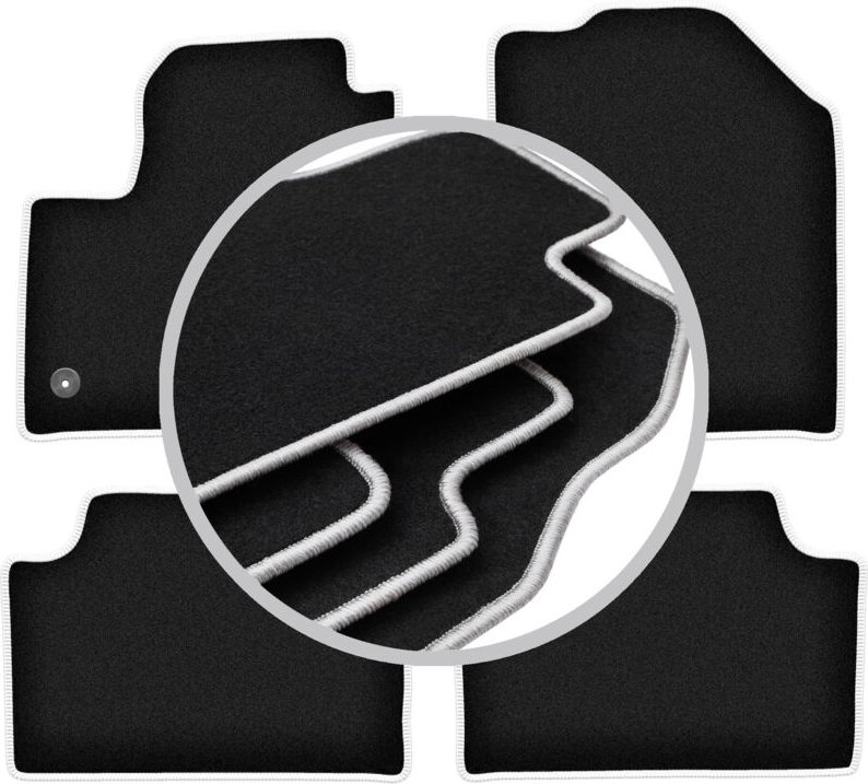 CARLUX-SILVER Autofußmatten für: Kia e-Soul II / Soul EV Fließheck (2020-)