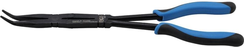 Doppelgelenk-Zange abgewinkelte Spitze 350 mm