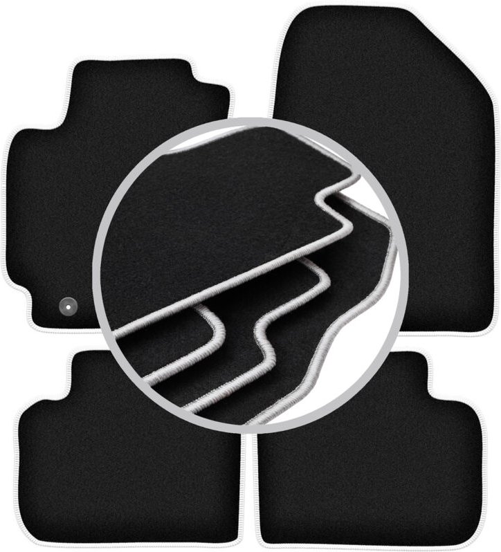 CARLUX-SILVER Autofußmatten für: Hyundai Elantra VI Limousine (2016-)