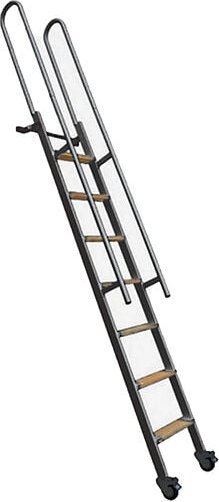 Matisère - Stahl-Raumspartreppe Holzstufen- Geschosshöhe 2,25m - SSPXL-239-N-RH