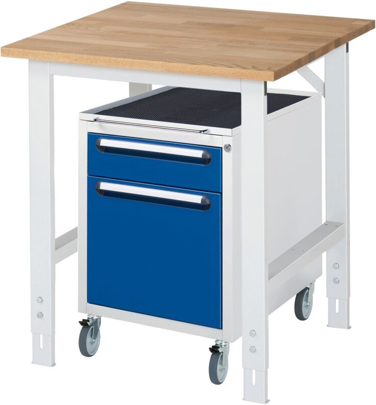 Rau Arbeitstisch Tom höhenverstellbar KM08, B750xT800xH760-1080mm, B-Platte-25mm