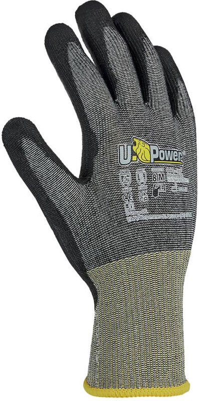 Tango Arbeitshandschuhe Sicherheits-Nylon Touchscreen Grau 8/M - U-power