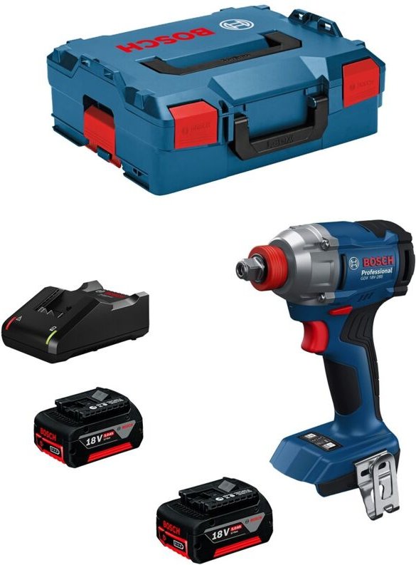 Drehschlagschrauber BOSCH GDX 18V-285 (2 x 5,0 Ah + GAL18V-40 + L-Boxx 136)