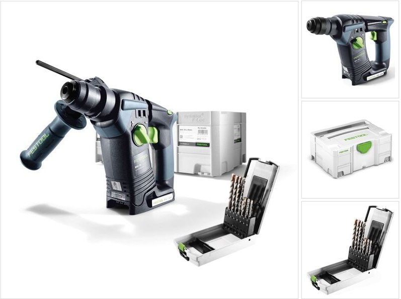 Bhc 18 Li-Basic Akku Bohrhammer 18V ( 574723 ) 25Nm Brushless Solo im Systainer + 7tlg Bohrerset - ohne Akku, ohne Ladeg...