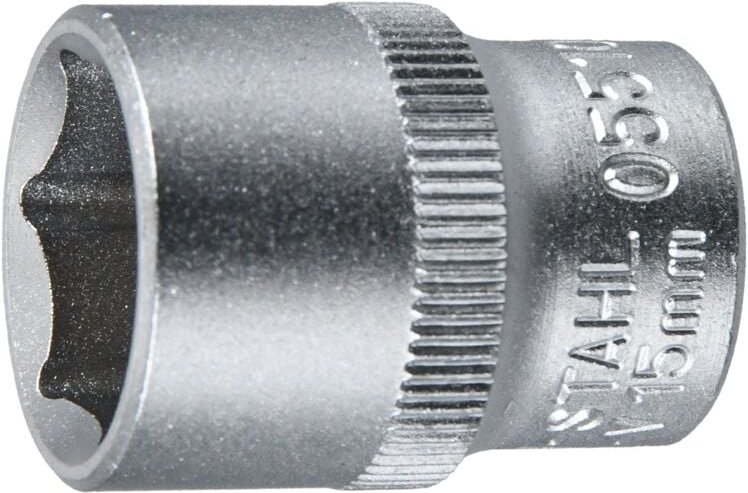 Thumbnail - SW-Stahl 05510L Steckschlüsseleinsatz I Stecknuss SW 15 mm I 3/8 Zoll I Sechskant-Profil I