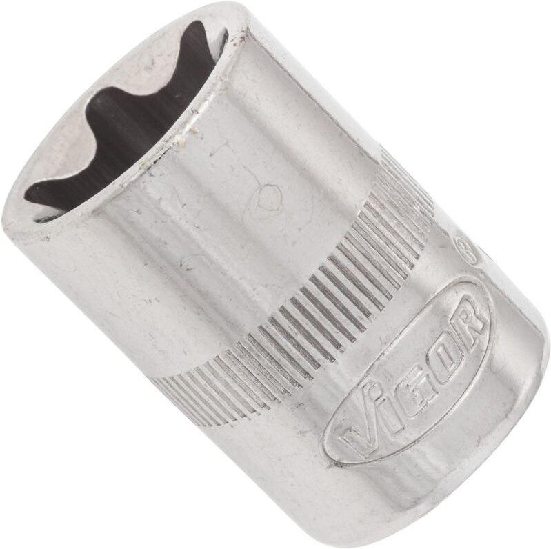 VIGOR T Steckschlüsseleinsatz, Vierkant hohl 10 mm (3/8), Außen TORX Profil, E18