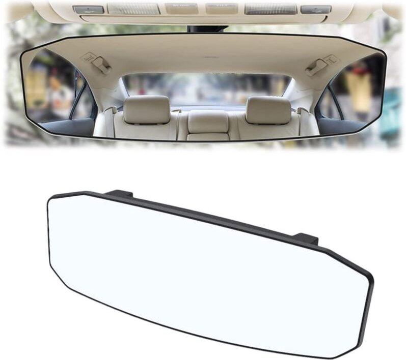 Auto-Innenrückspiegel, Auto-Innenrückspiegel-Ersatzpanorama, Weitwinkel-Rückspiegel Auto-Innenraum-Autospiegel Blendfrei...