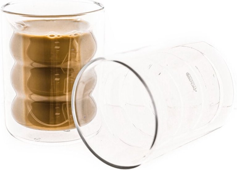 Mulex - 12 Tlg.Espressogläser Latte Macchiato Gläser Dopplewandig Gläser-Set 200 ml