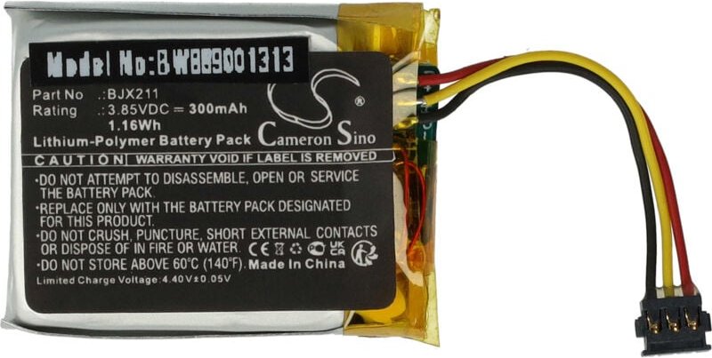 Vhbw - Akku Ersatz für dji BJX211 für Wireless Microphone System (300 mAh, 3,85 v, Li-Polymer)