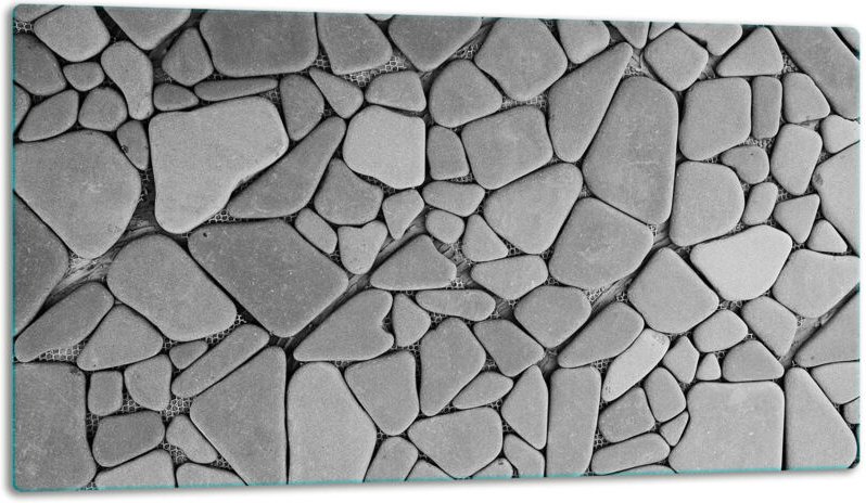 Glasschild Schneidebrett 52x30 Stein