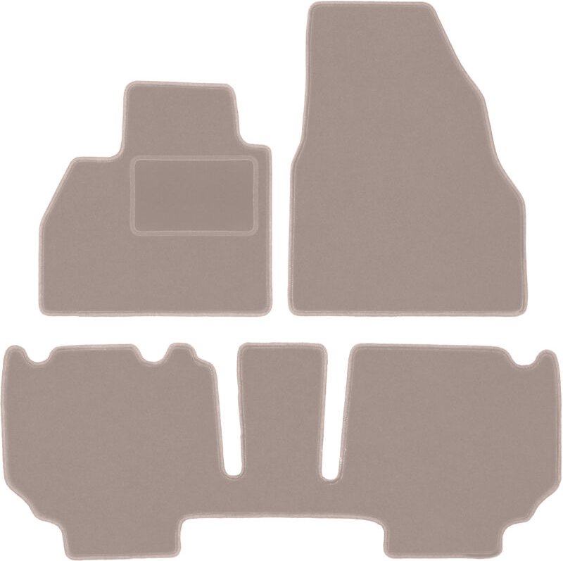Beige Veloursmatten für: Renault Kangoo II Kombivan (2013-)