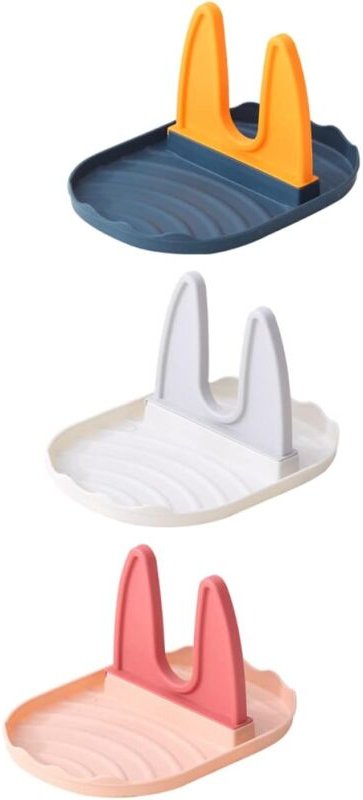 Csparkv - Küchendeckelhalter, exquisite Verarbeitung, 3-teilig, Topfdeckelhalter, Gabelablage für die Küchenorganisation