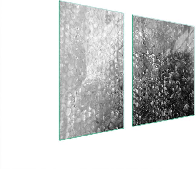 Glasplatte und Schneidebrett 100x52 Tropfen