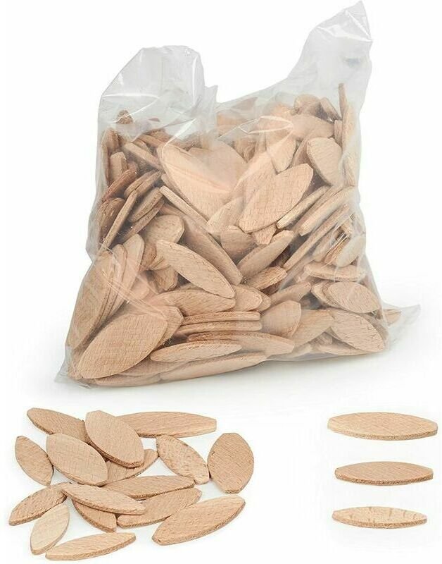 Sortiment Buchenholzlamellen - Lamello20, Ideal für die Lamellenfräse (20-100 Stück)