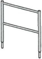 Altrad-Leiter 1 M Verzinkt 2 Sprossen Vito 49 - J00070