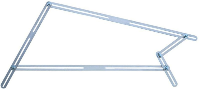 Winkelschablone mit 13 Aluschienen