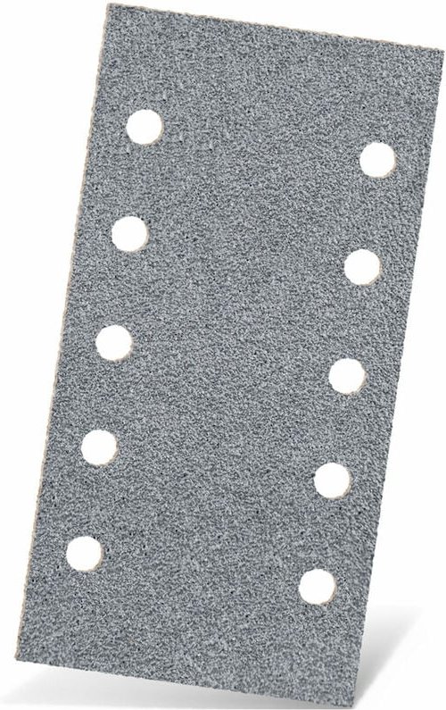 Platinum Klett-Schleifblätter, 230 x 115 mm, 10-Loch, f. Schwingschleifer, Halbedelkorund (50 Stk.) K150 - Menzer