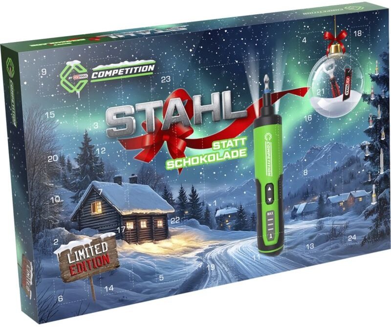 Competition by ks tools Adventskalender 2025 - Stahl statt Schokolade, 27-tlg.