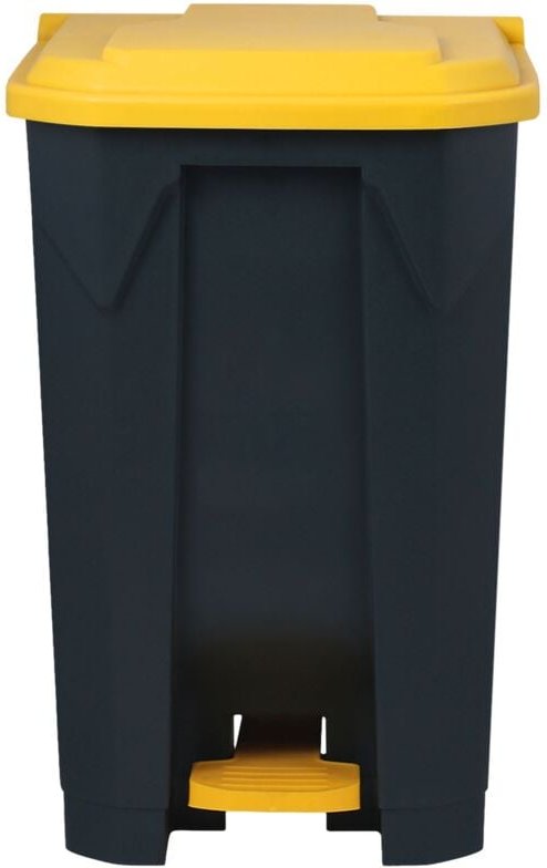 Thumbnail - Floordirekt - Mülleimer Olaf Für Haushalt, Büro & Gewerbe Gelb 50 Liter (43 x 40,2 x 60 cm)