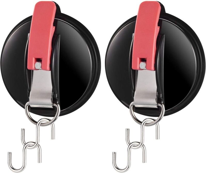 Stück Auto-Saugnapf-Anker, 4 Haken, Autospanner, fester Haken für Innen- und Außenbereich, Autozeltplanen, Markisenhaken...