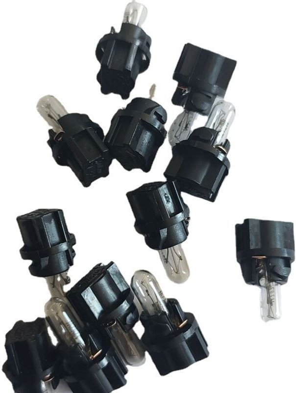 Ugreat - Rabatt, 25 Stück dc 12 v 1,2 w T5 hellgelbe Armaturenbrett-Glühbirne für den Autoinnenraum, aafgvc