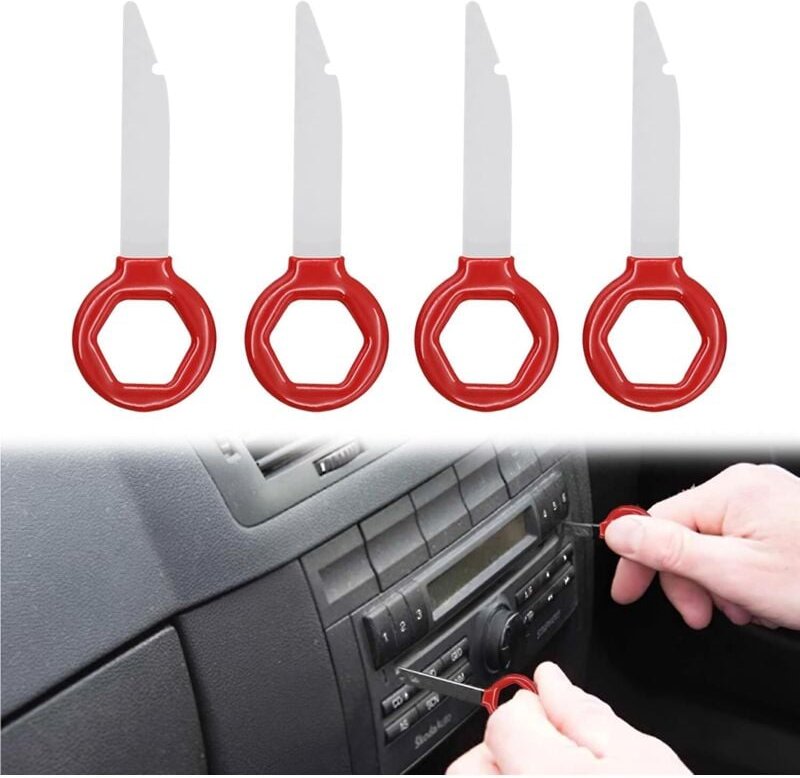 Stück Autoradio-Entfernungsschlüssel, Autoradio-Entfernungswerkzeuge, Autoradio-Entfernungsschlüssel, ergonomisches Desi...