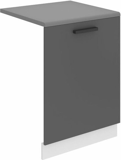 Frontblende für Geschirrspüler 60 cm Küche Frontplatte für Spülmaschine mit Griff mit Sockelleiste 60 x 71,5 x 1,6 cm Si...