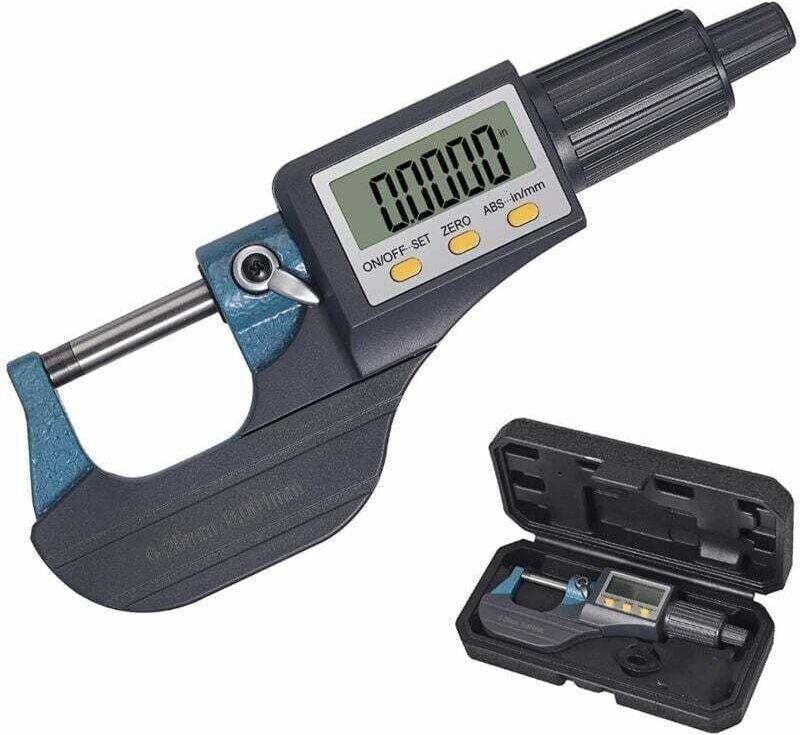 Thumbnail - 0-25 mm LCD Digitales elektronisches Mikrometer Digitales Palmer Außenmikrometer Standard Metrisch/Zoll 0,001 mm Auflösu...