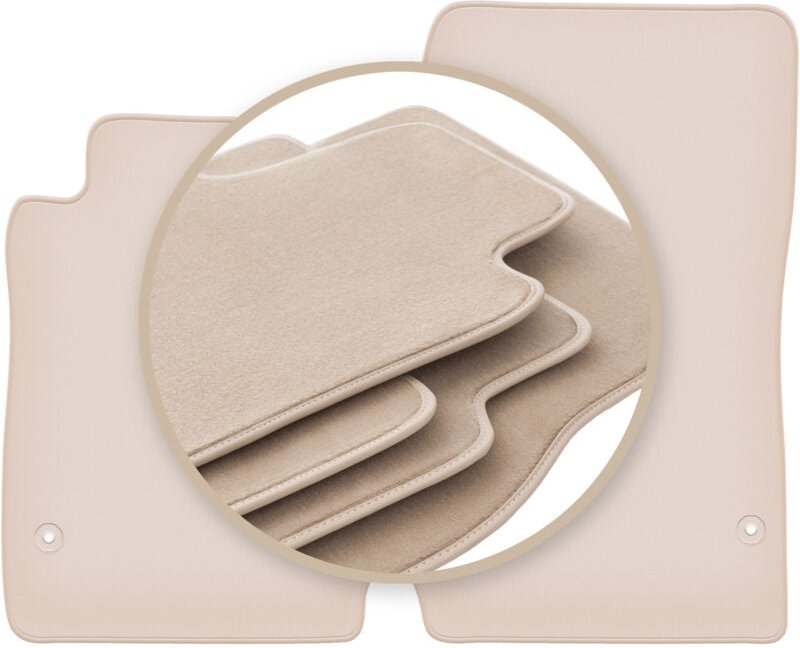 PREMIUM beige Matten für: Mercedes SLK R171 Coupé 2004-2011