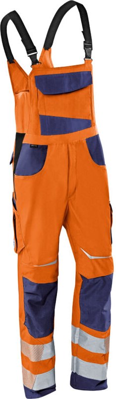Kübler Latzhose reflectiq psa 2 3207 warnorange/dunkelblau Gr. 28