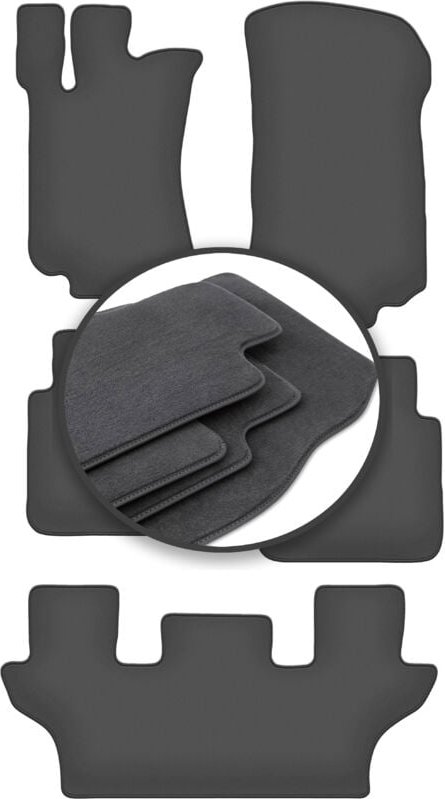 Premium-Fußmatten für: Mercedes R251 / V251 7-Sitzer (2005-2013)