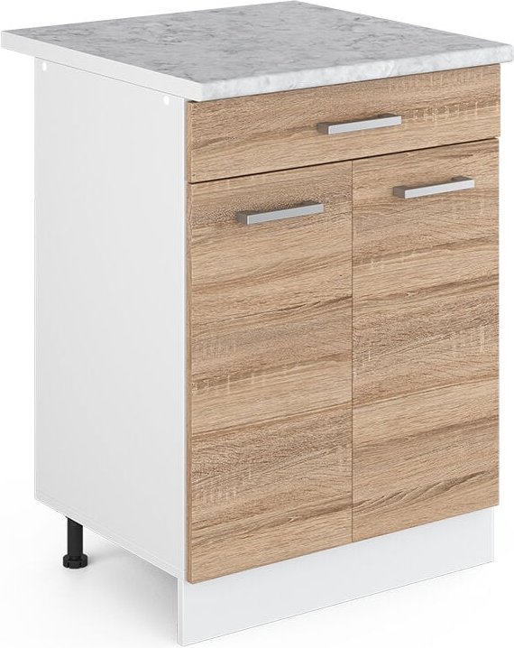 Thumbnail - Vicco - Unterschrank R-Line, Sonoma, 60 cm mit Schubladen