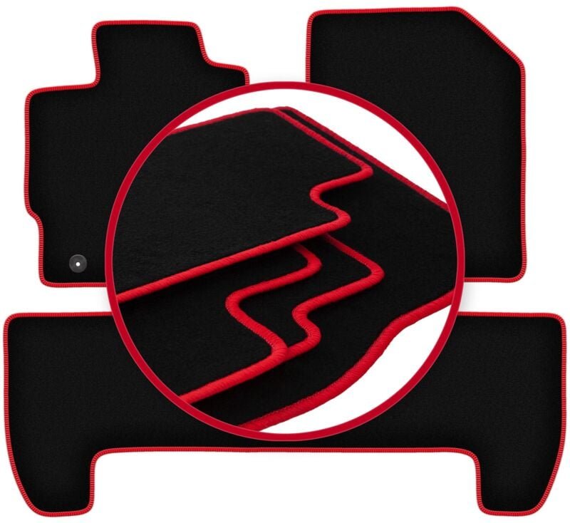 CARLUX-RED Auto-Fußmatten für: Toyota Urban Cruiser Fließheck (2008-2014)
