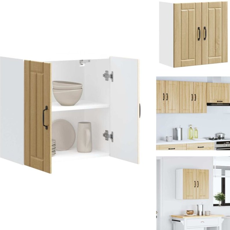 Küchen-Hängeschrank Lucca Sonoma-Eiche Holzwerkstoff - Küchen-Wandschrank - Küchen-Wandschränke - Wandschrank Küche - Kü...