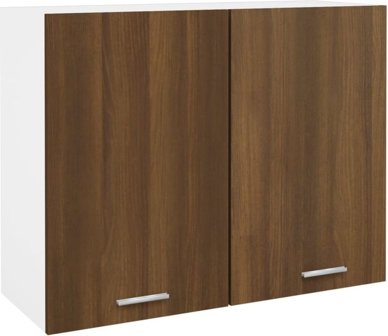 Hängeschrank Lyon Braun Eichen-Optik 80x31x60 cm Holzwerkstoff Vidaxl