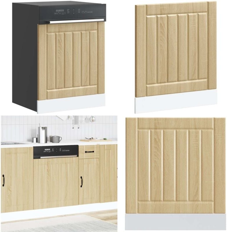 Geschirrspülerblende Lucca Sonoma-Eiche Holzwerkstoff - Vidaxl
