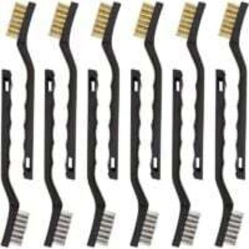 Lablanc - Set mit 12 Mini-Drahtbürsten aus Edelstahl, Messing-Reinigungsbürste zum Reinigen von Reibung und Rost von Sch...