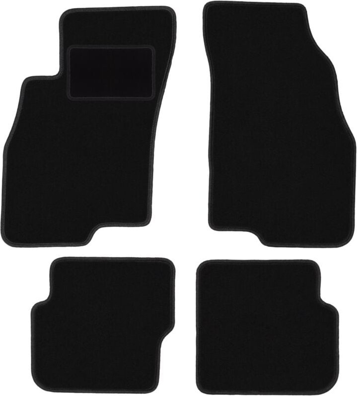 Schwarze Veloursmatten für: Fiat Punto EVO Fließheck (2998-2012)