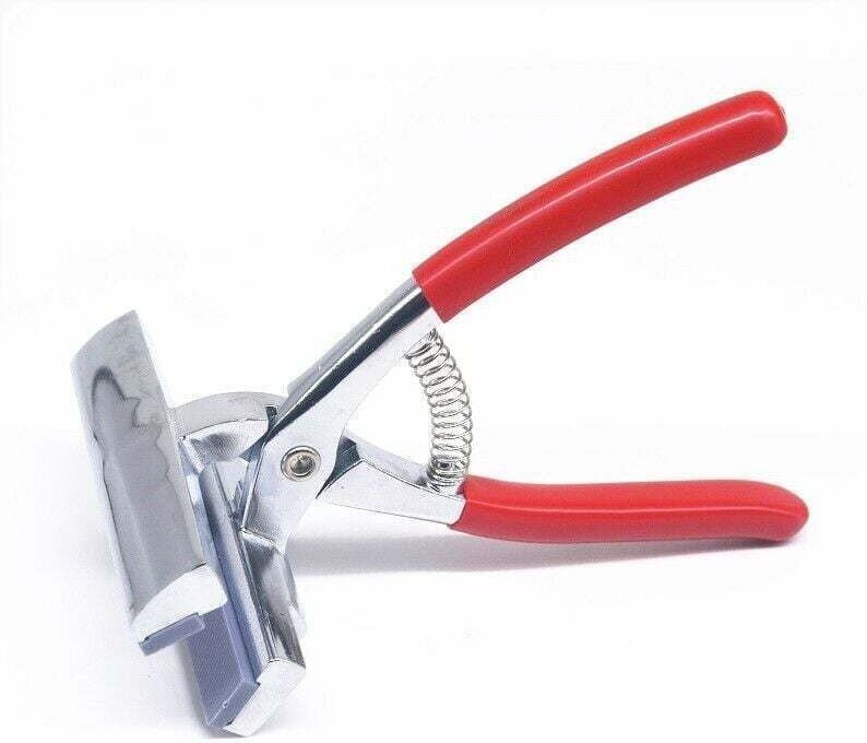 Leinwand-Keilrahmenzange – 20 x 12 cm – federbelastete Zange, breites Polsterwerkzeug aus Metalllegierung mit gepolstert...