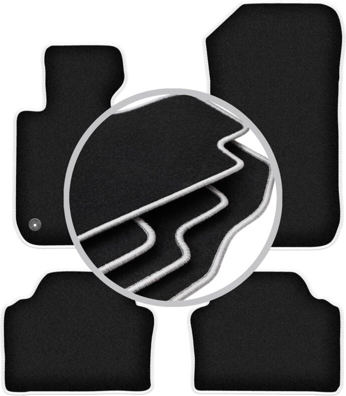 CARLUX-SILVER Autofußmatten für: BMW 3 E91 xDrive Kombi, Touring (2004-2011)