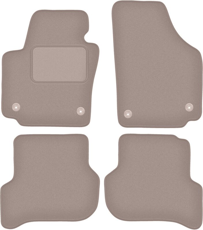 Thumbnail - Beige Veloursmatten für: Seat Altea XL Minivan (08.2008-2015)