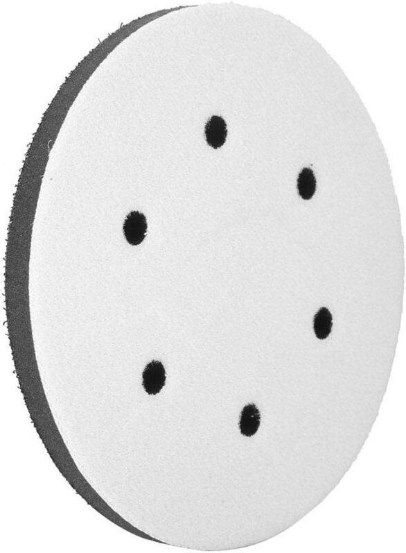 Weiches Schleifpad, 125 mm, weiche Schleifschnittstellenpads, weicher Schwamm, Durchmesser 125 mm (6 Löcher)