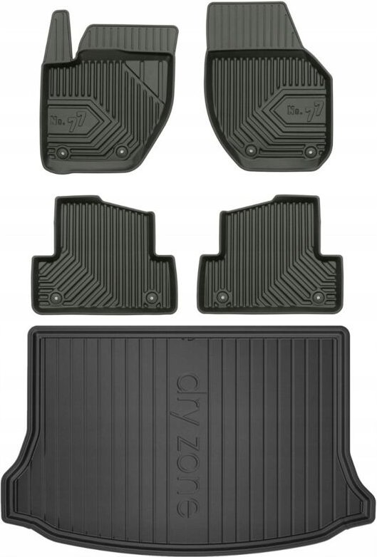 SET 77 Gummimatten und Abdeckung Volvo V40 2 von 2012-2019