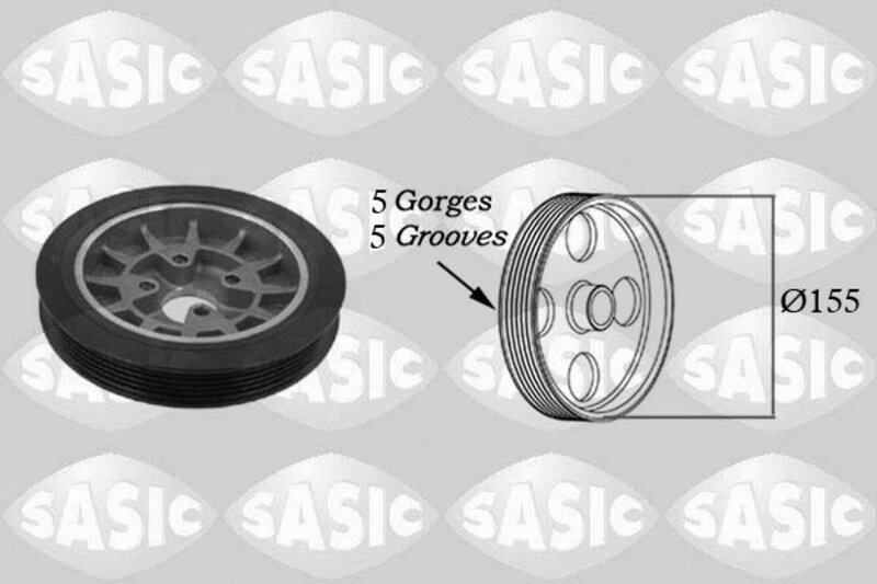Riemenscheibe 2156007 Sasic