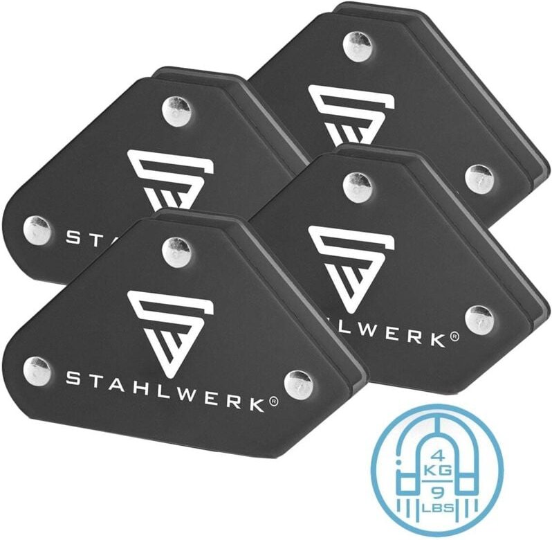 Thumbnail - Stahlwerk - Magnet-Schweißwinkel, 4568, 4 kg/ 9 lbs, 4er Set