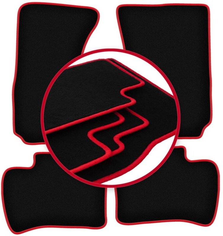 CARLUX-RED Autofußmatten für: Daihatsu Terios I SUV (1997-2005)