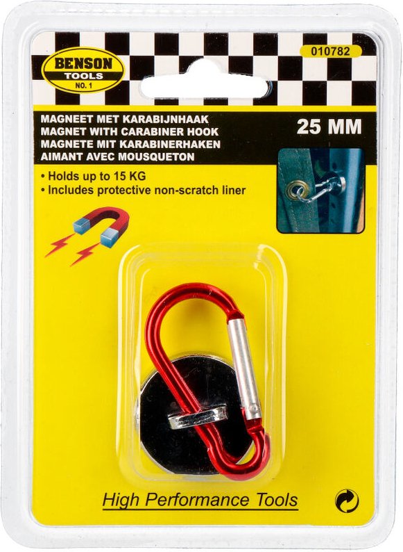 Magnet mit Karabiner, 25mm - 76563 Benson