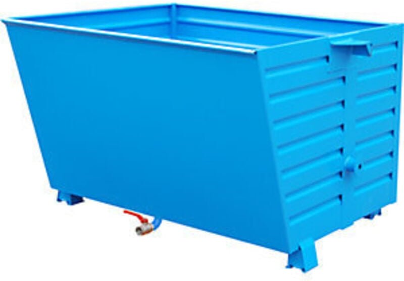 Bauer Späne-Stapelkipper BSL 150, lackiert, Lichtblau