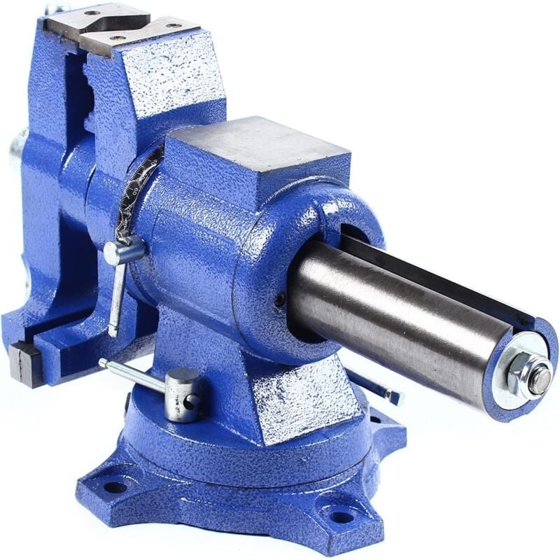 Schraubstock Gusseisen 4 Zoll-Multifunktionsbank Schwerer industrieller Schraubstock Schraubstock drehbar für Flachschle...